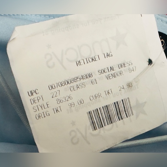 City Studios Juniors Womens Light Blue Metallic Mini Slip Dress Cowl Neck S NWT - Picture 11 of 11